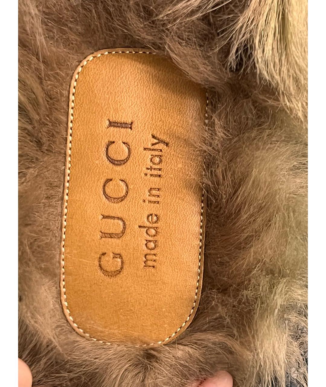 GUCCI Черные кожаные лоферы, фото 6