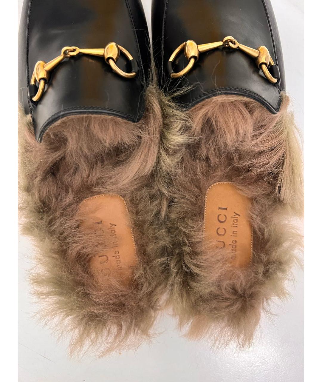 GUCCI Черные кожаные лоферы, фото 3