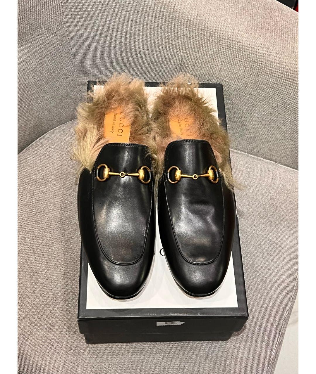 GUCCI Черные кожаные лоферы, фото 8