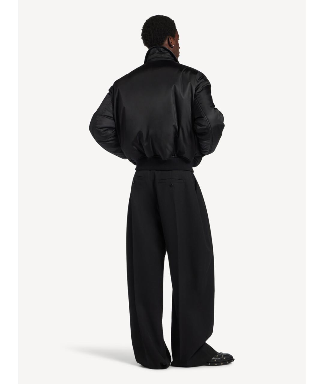 BALENCIAGA Черная хлопковая куртка, фото 4