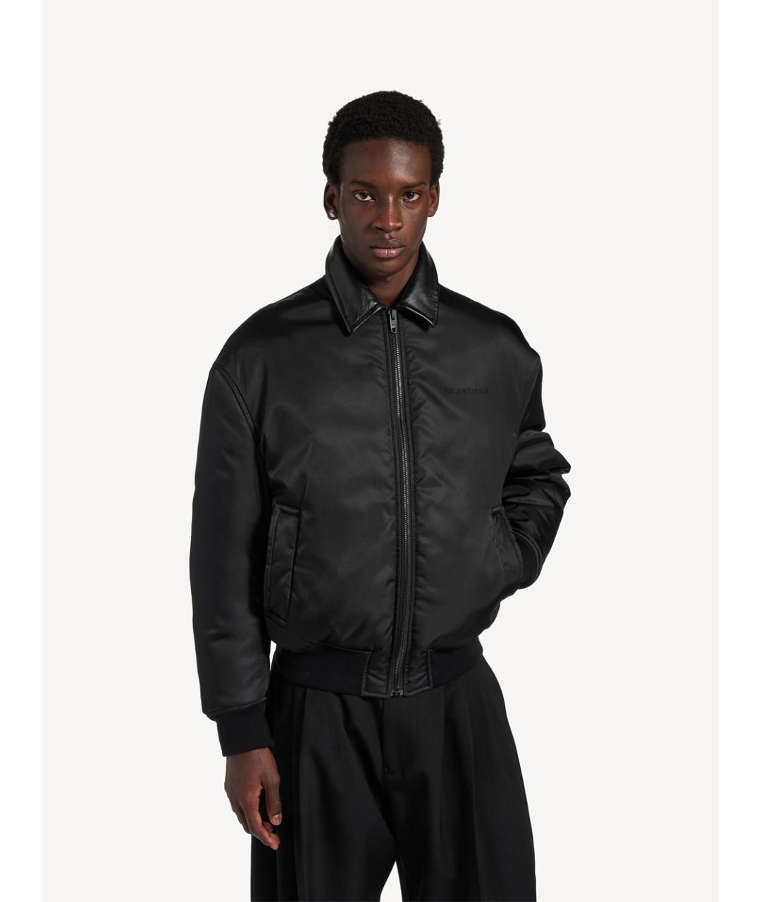 BALENCIAGA Черная хлопковая куртка, фото 5