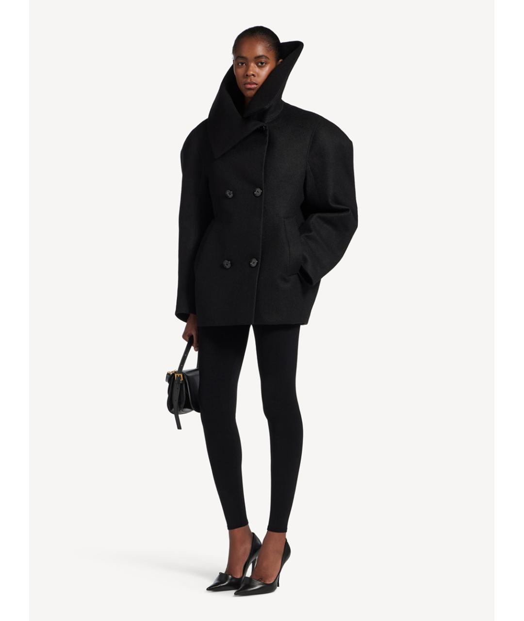 BALENCIAGA Черные вискозные леггинсы и велосипедки, фото 4