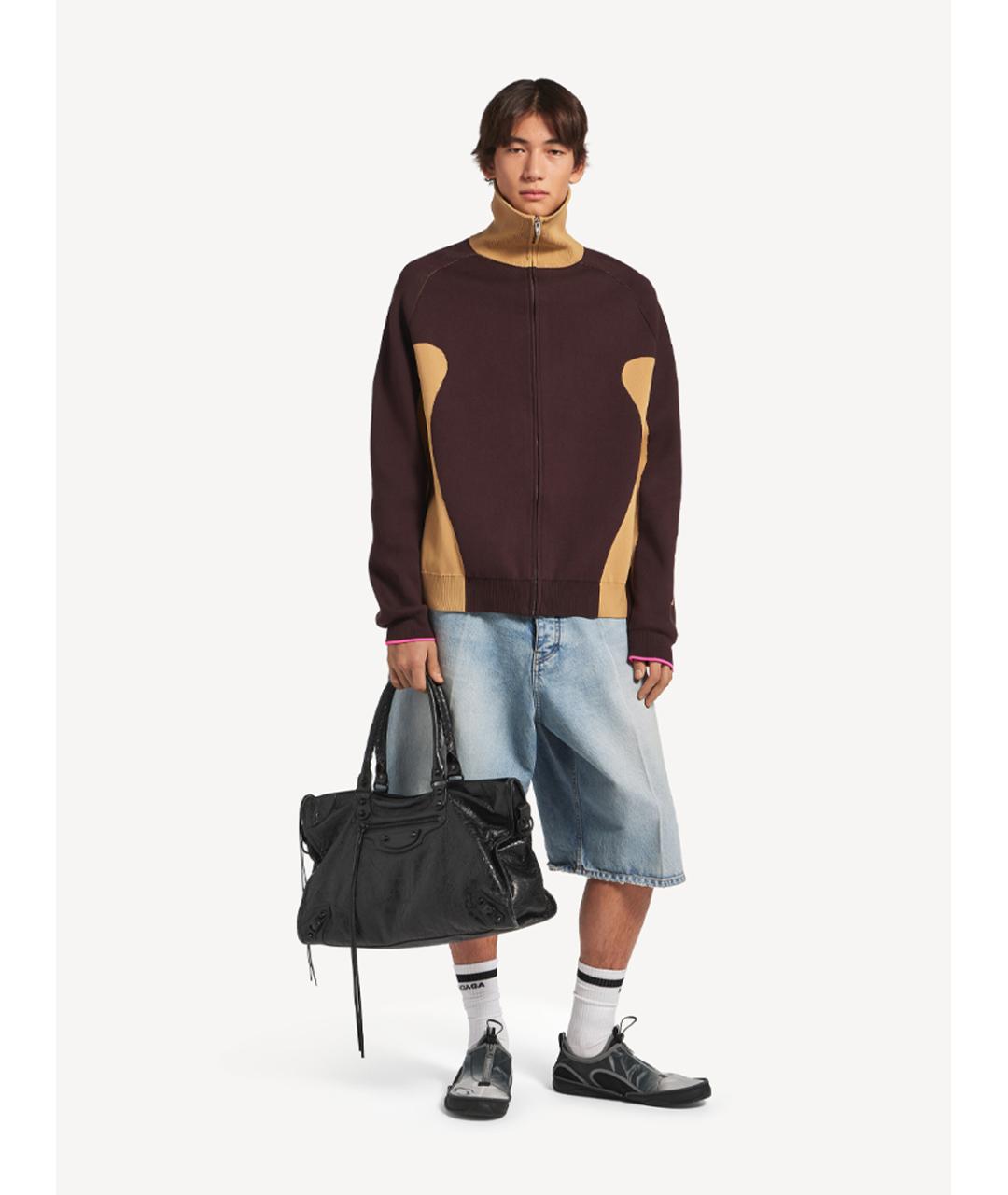 BALENCIAGA Черные текстильные низкие кроссовки / кеды, фото 7