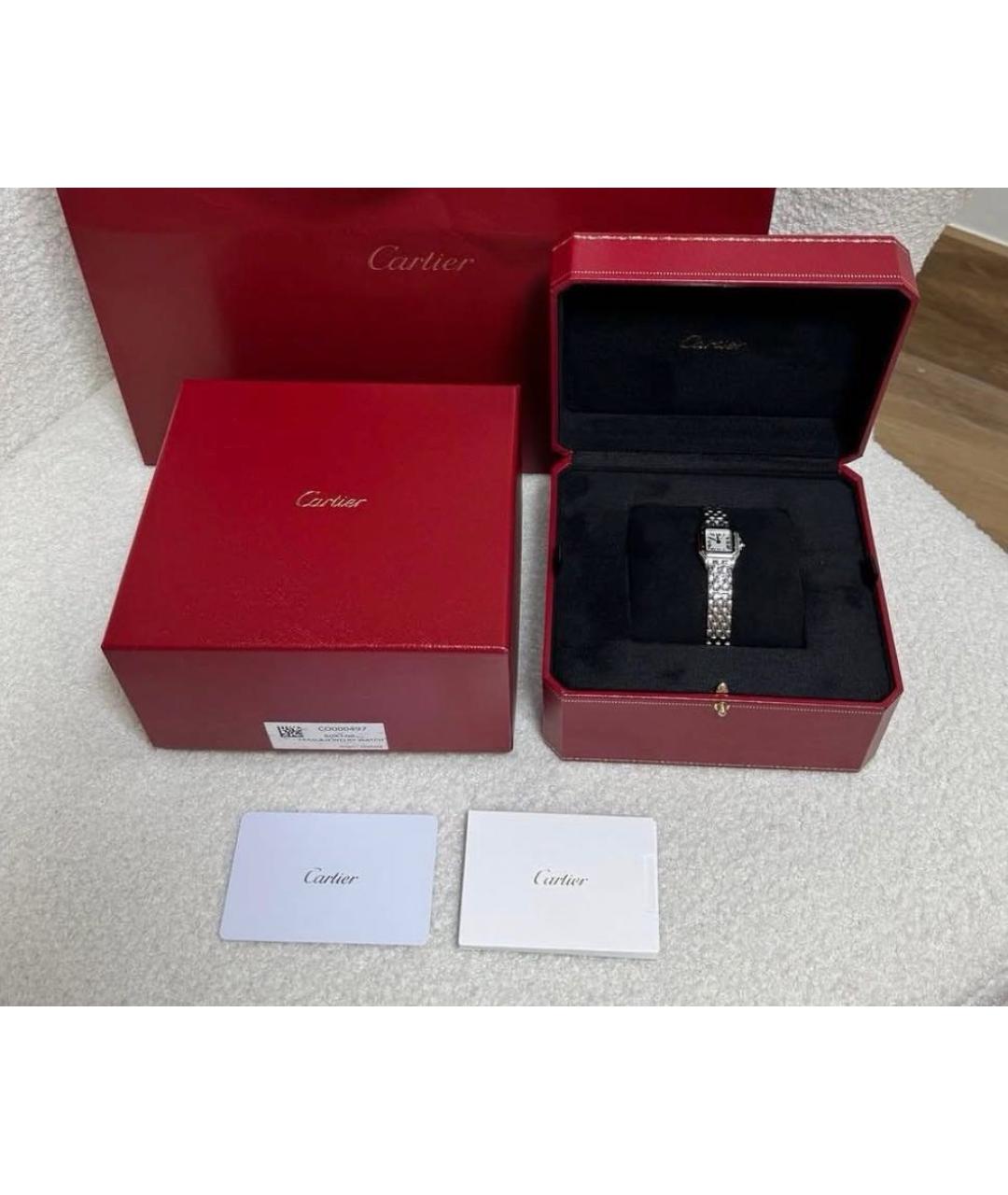 CARTIER Белые часы, фото 3