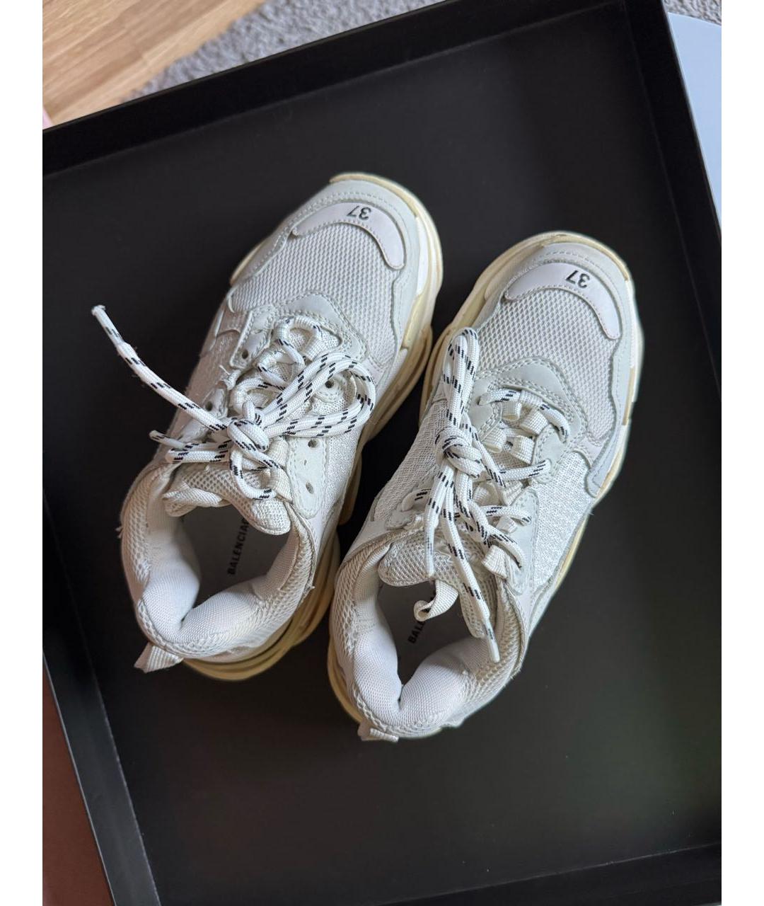 BALENCIAGA Белые кроссовки, фото 3