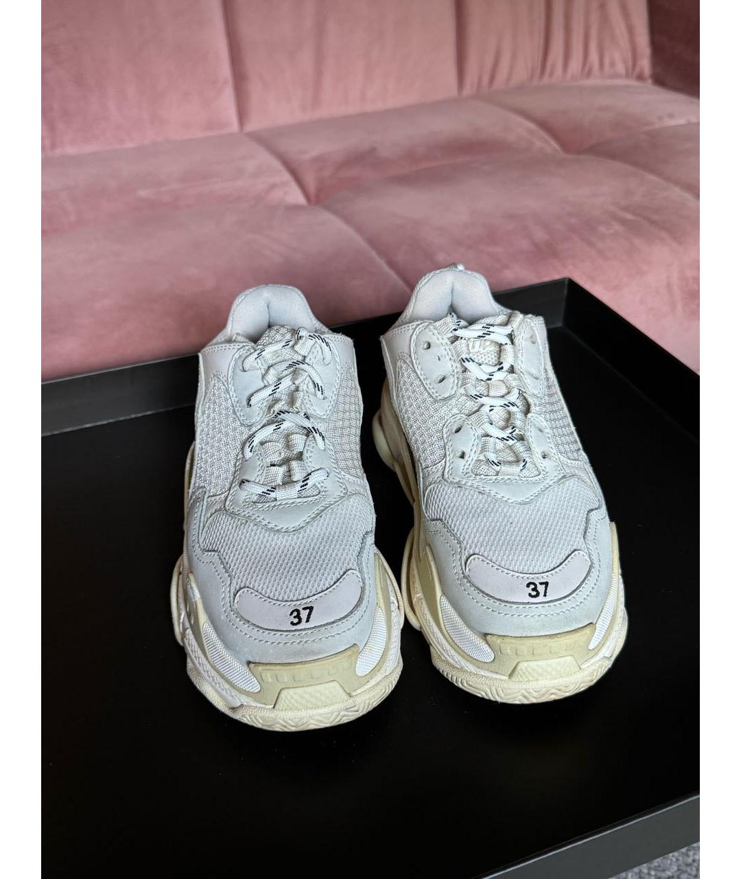 BALENCIAGA Белые кроссовки, фото 2