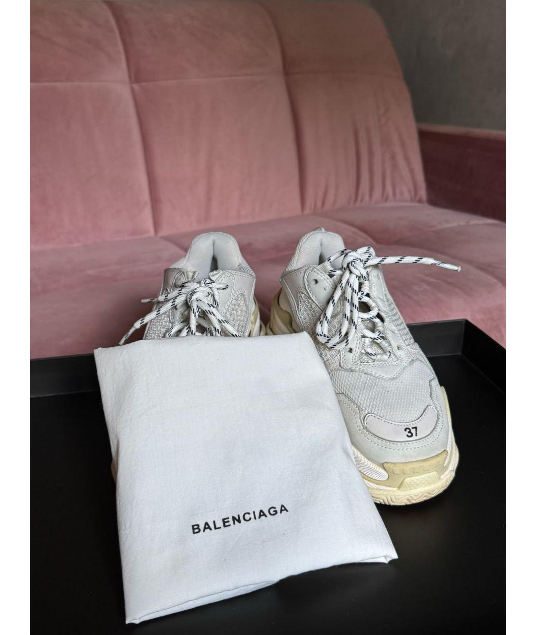 BALENCIAGA Белые кроссовки, фото 6
