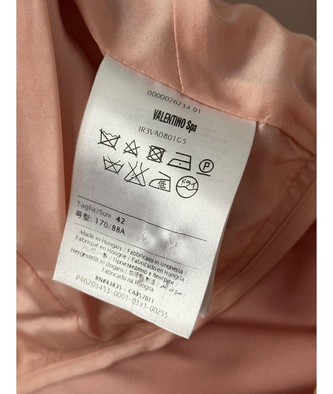 RED VALENTINO Розовое полиэстеровое повседневное платье, фото 4