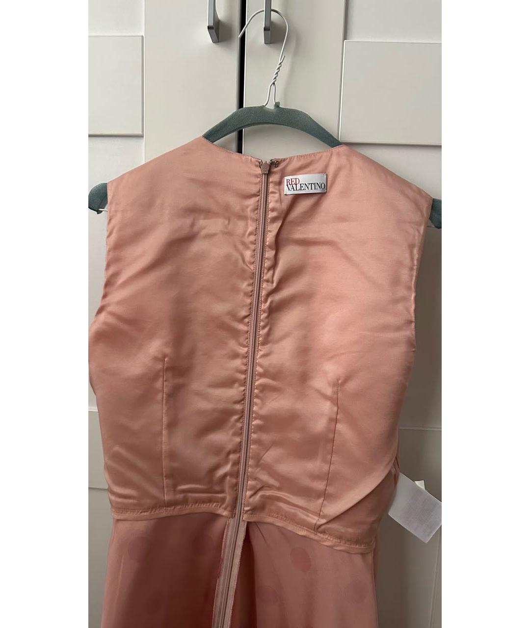 RED VALENTINO Розовое полиэстеровое повседневное платье, фото 3