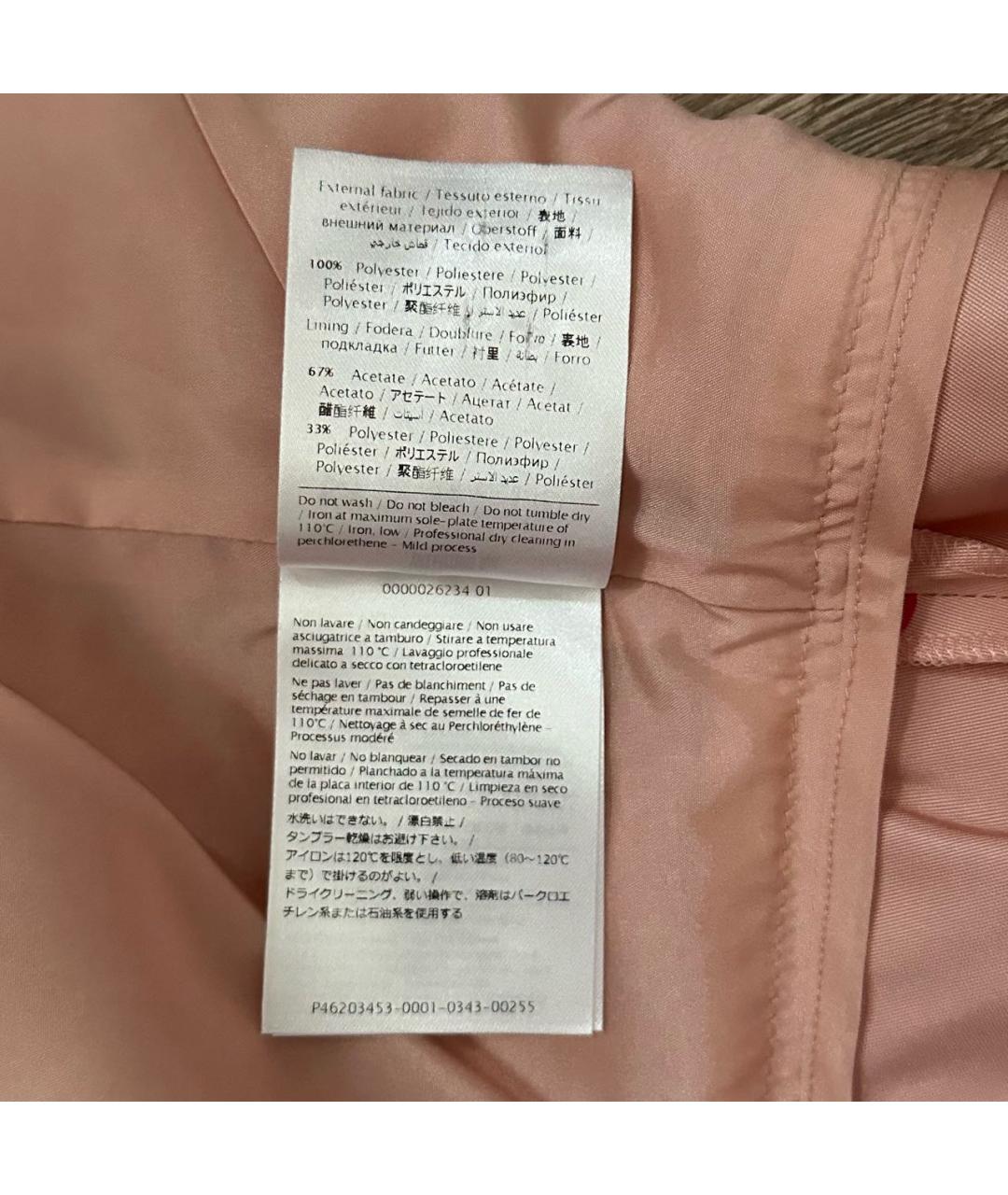 RED VALENTINO Розовое полиэстеровое повседневное платье, фото 5