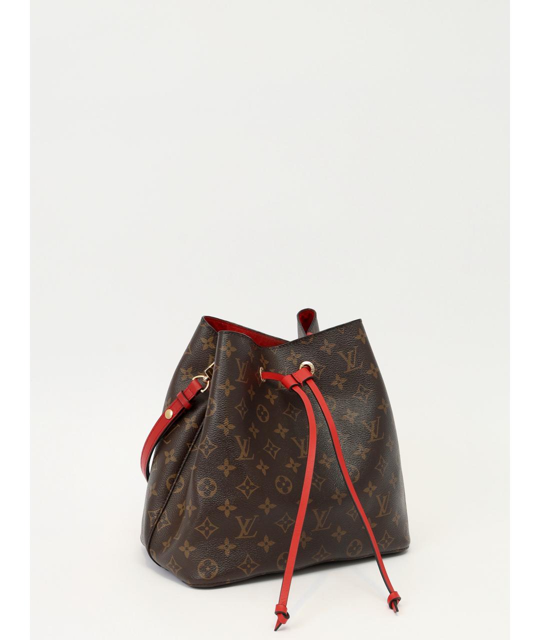 LOUIS VUITTON Красная сумка через плечо из канвы, фото 3