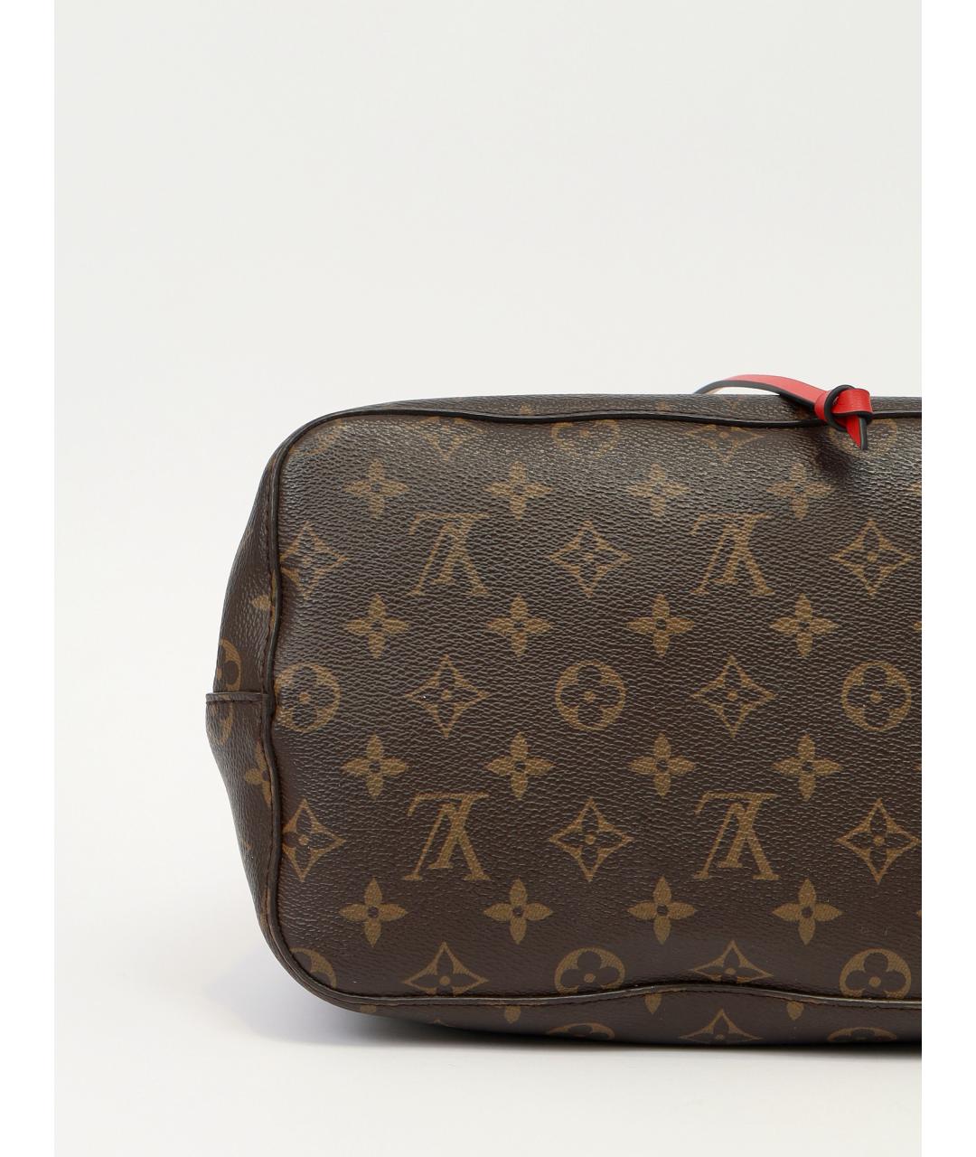 LOUIS VUITTON Красная сумка через плечо из канвы, фото 10