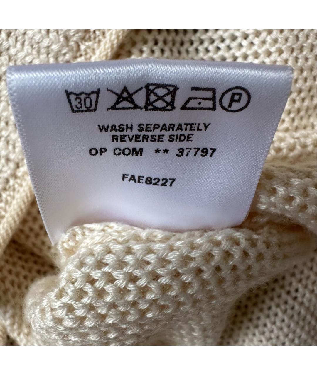 LORO PIANA Бежевый кашемировый джемпер / свитер, фото 5