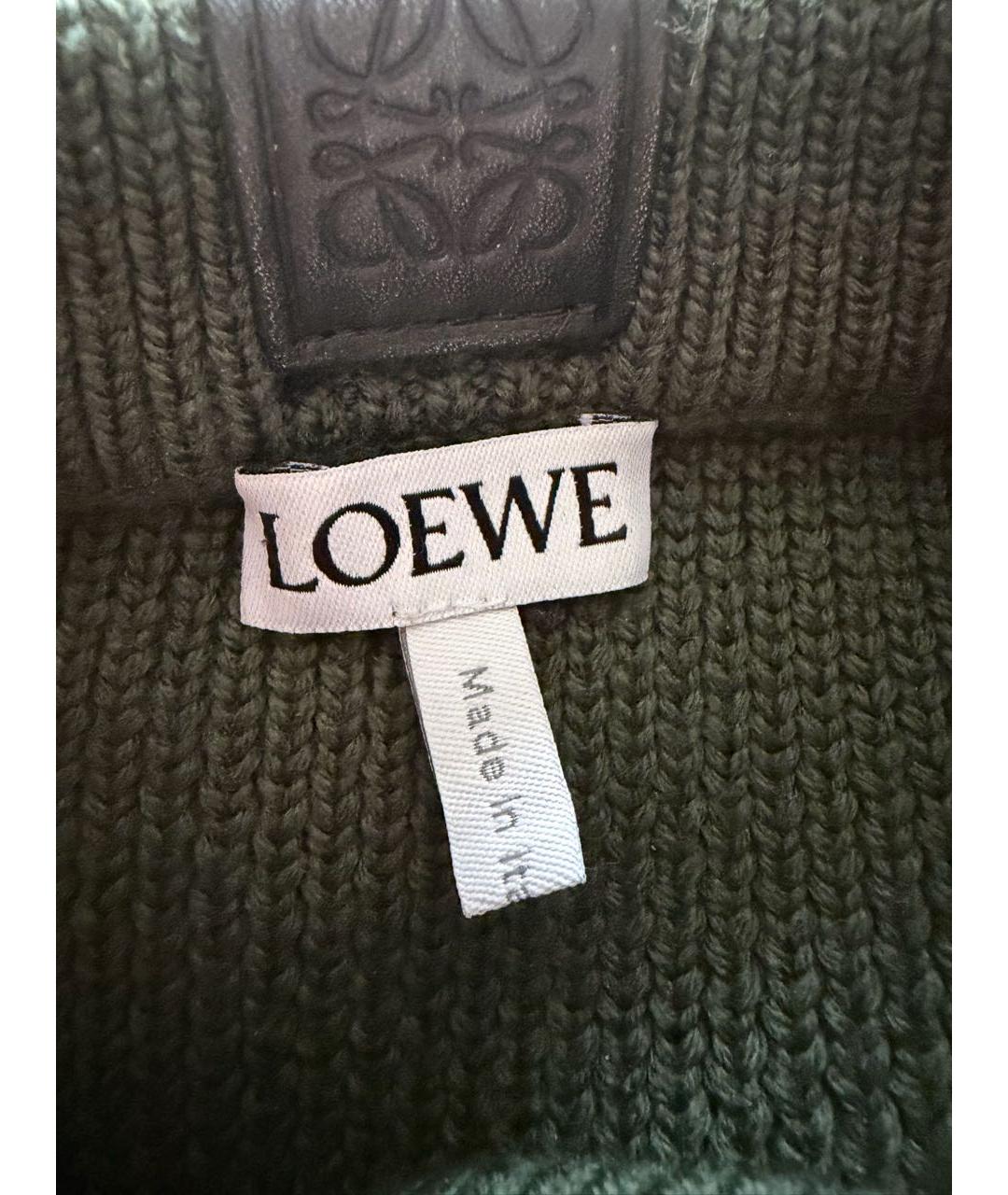LOEWE Зеленый шерстяной джемпер / свитер, фото 3