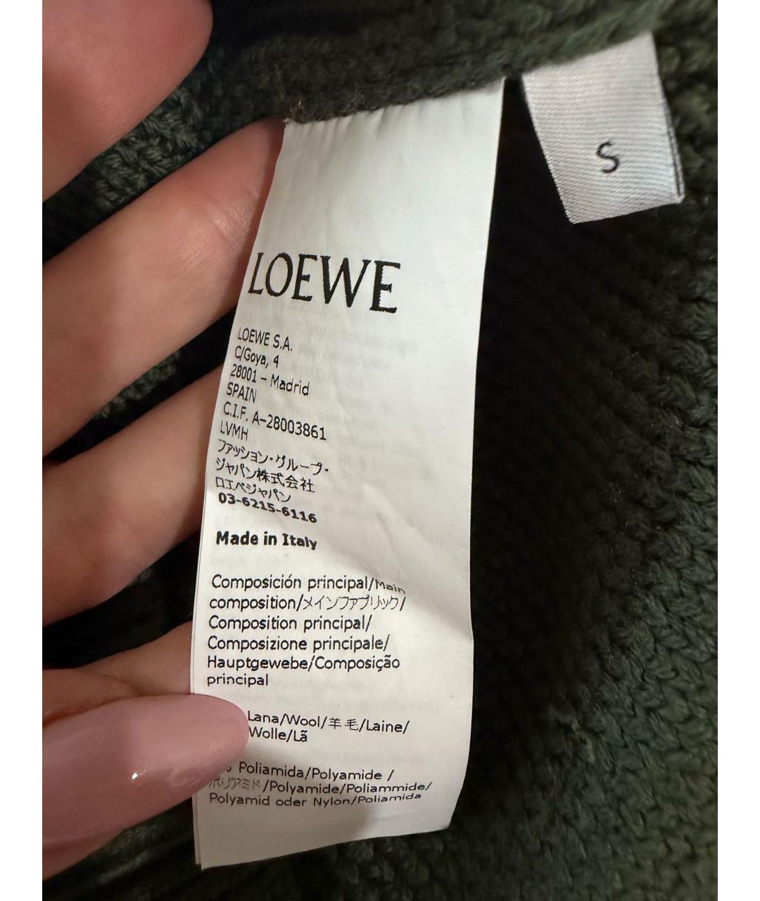 LOEWE Зеленый шерстяной джемпер / свитер, фото 4