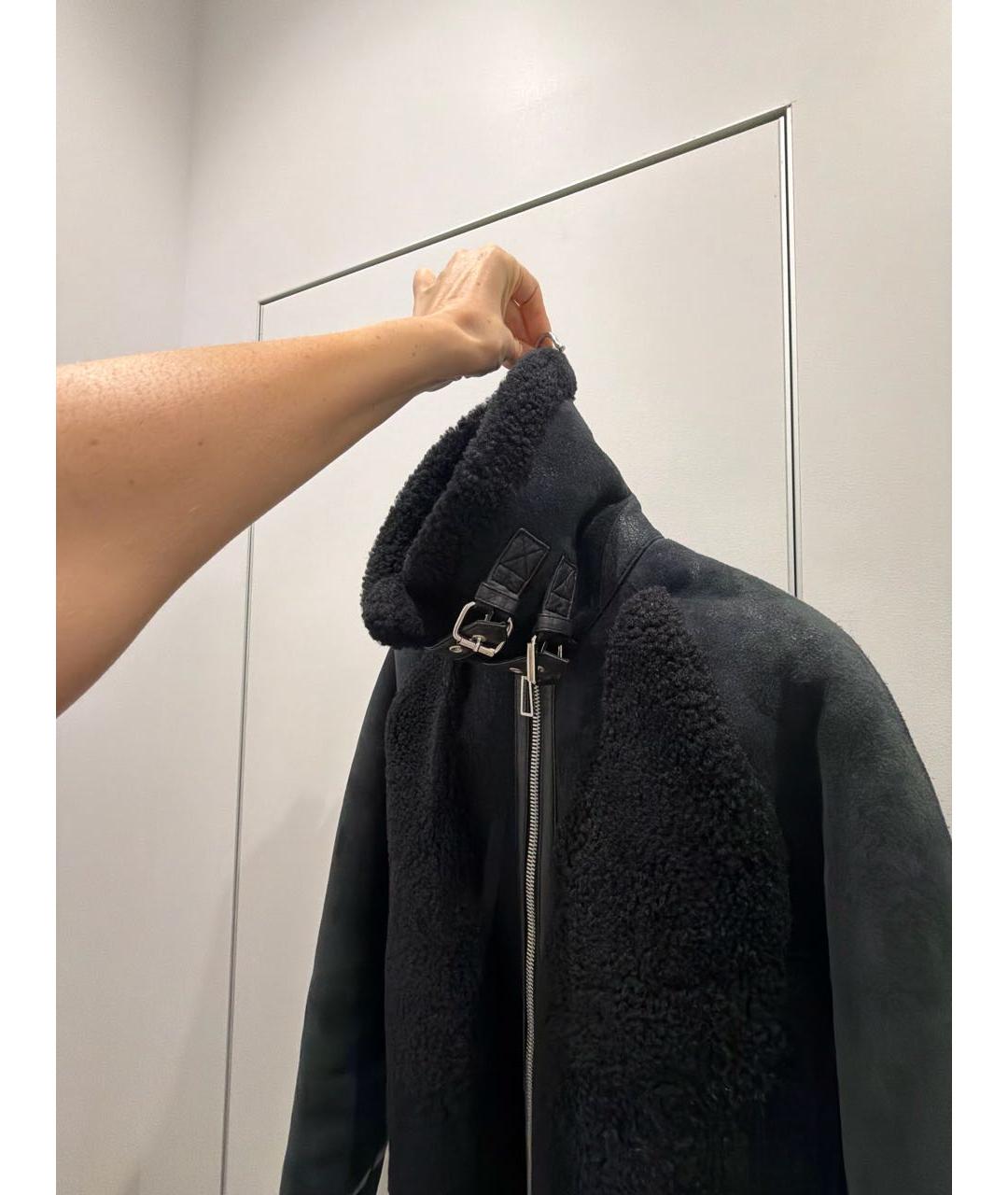 PAUL SMITH Черная дубленка, фото 4