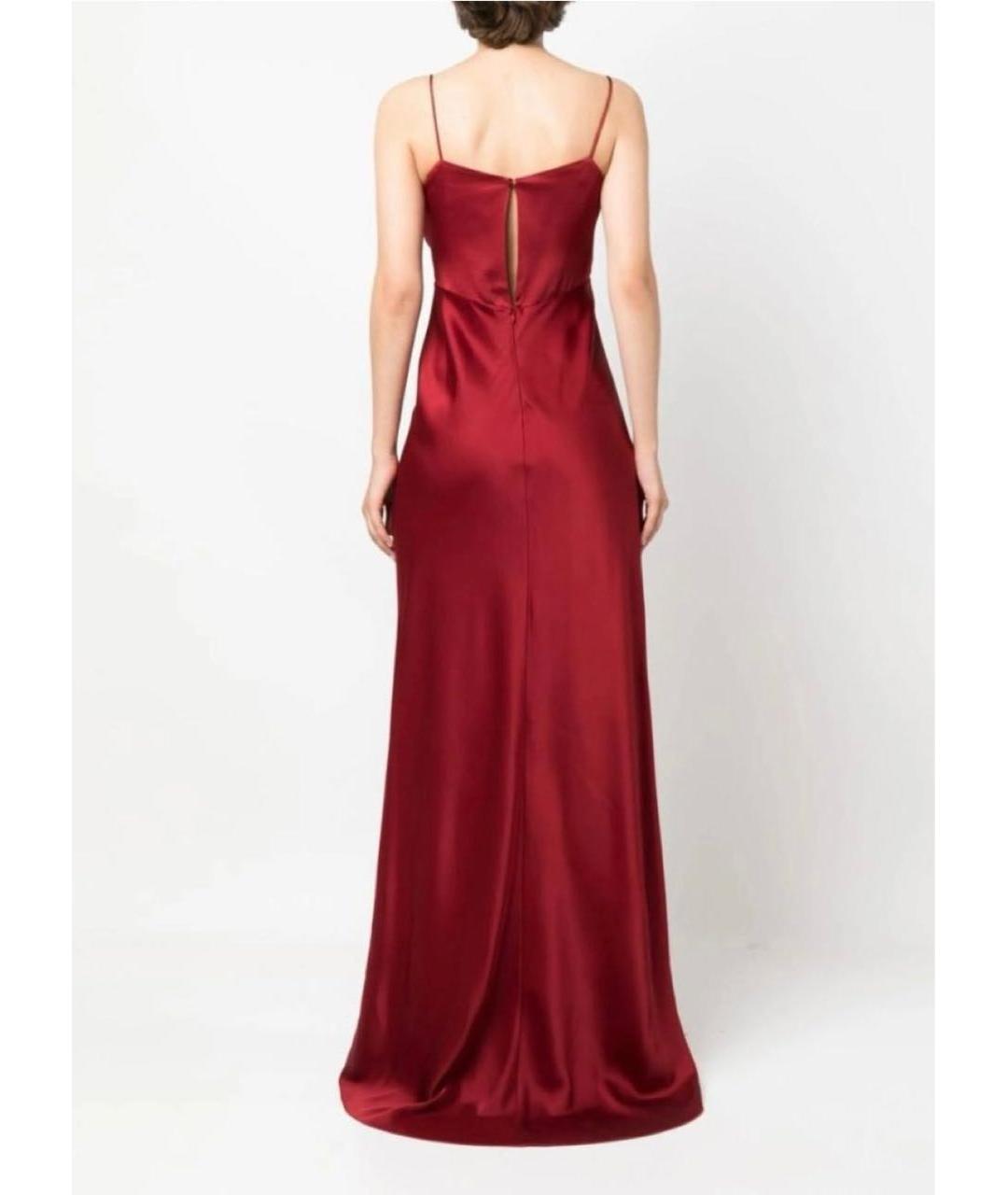 MAX MARA Бордовое ацетатное вечернее платье, фото 2
