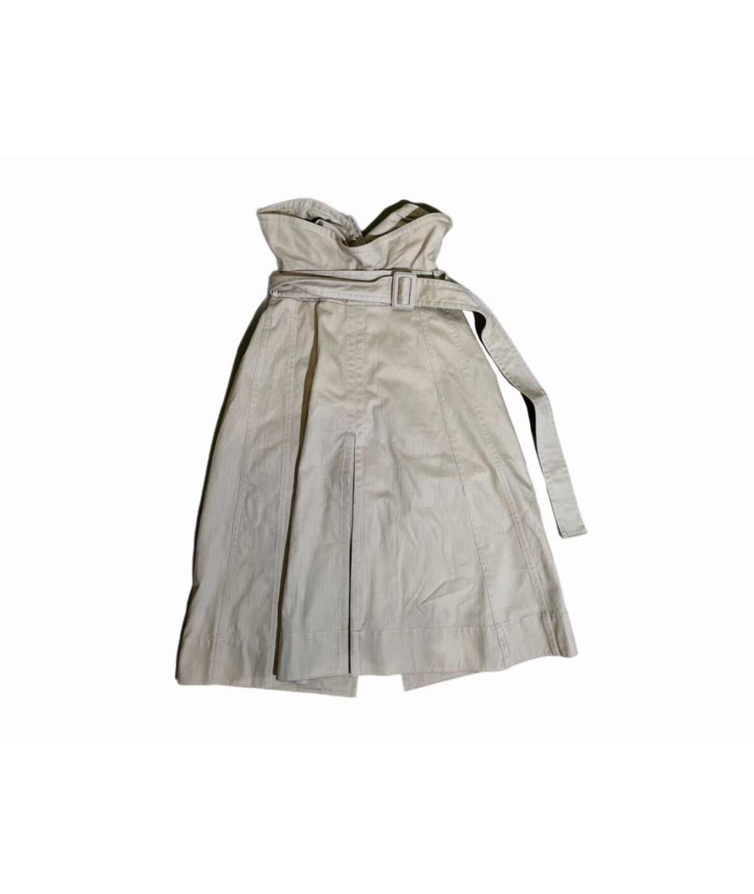 JACQUEMUS Бежевое хлопковое повседневное платье, фото 2
