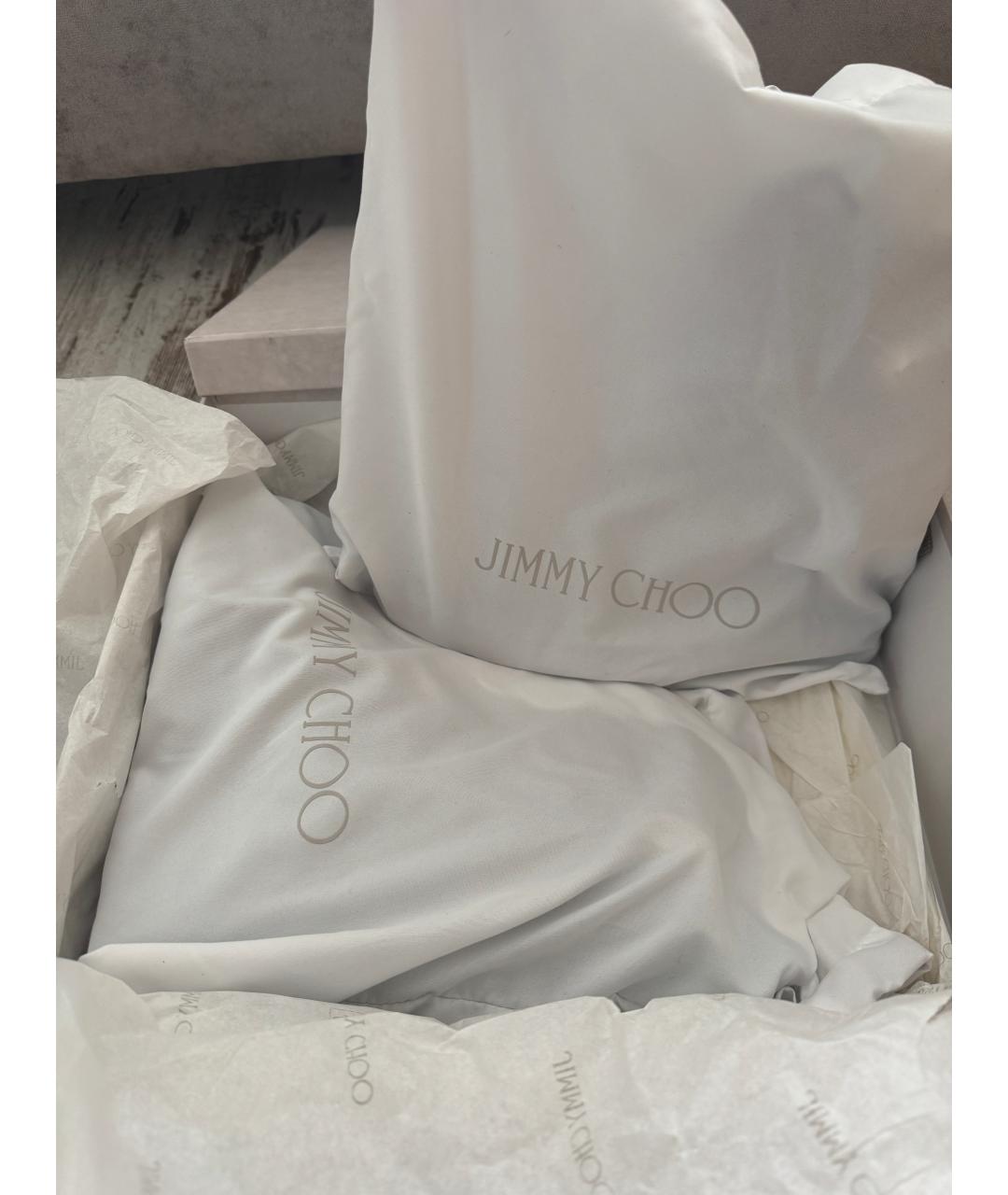 JIMMY CHOO Черные кожаные ботинки, фото 7