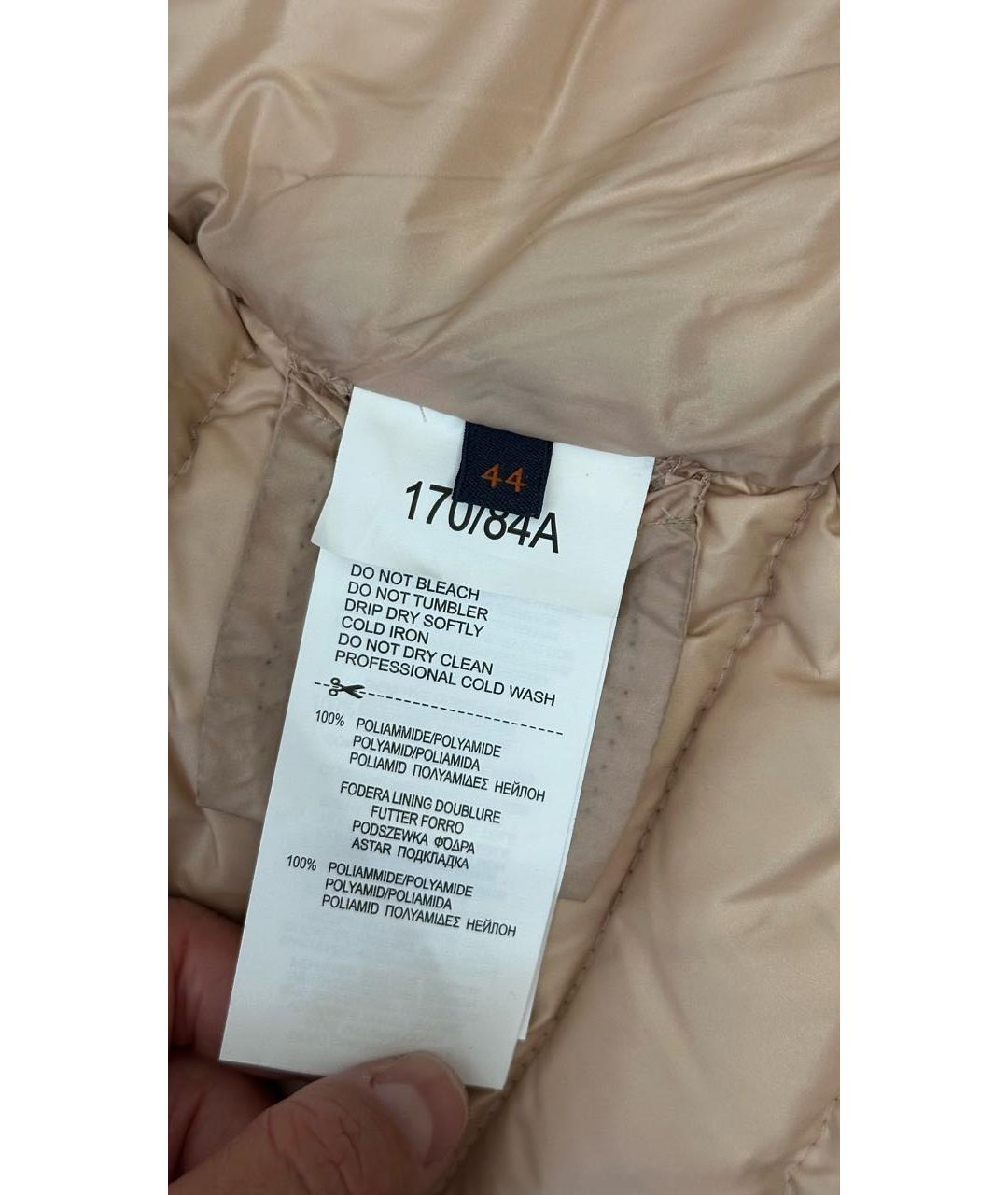 TRUSSARDI JEANS Розовый нейлоновый пуховик, фото 6