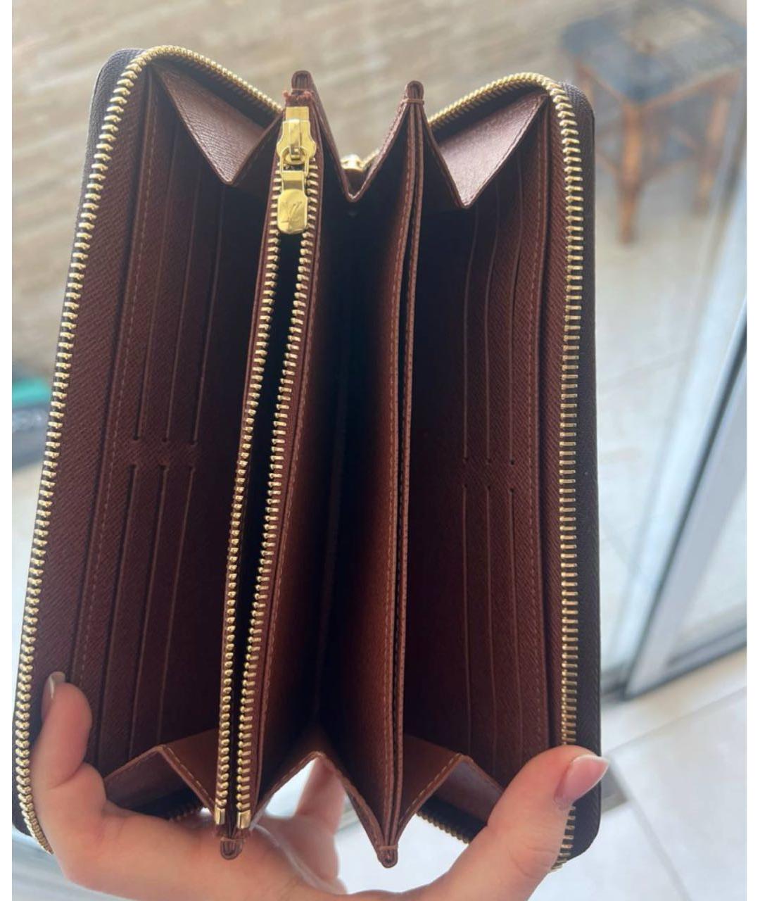 LOUIS VUITTON Коричневый кошелек, фото 3