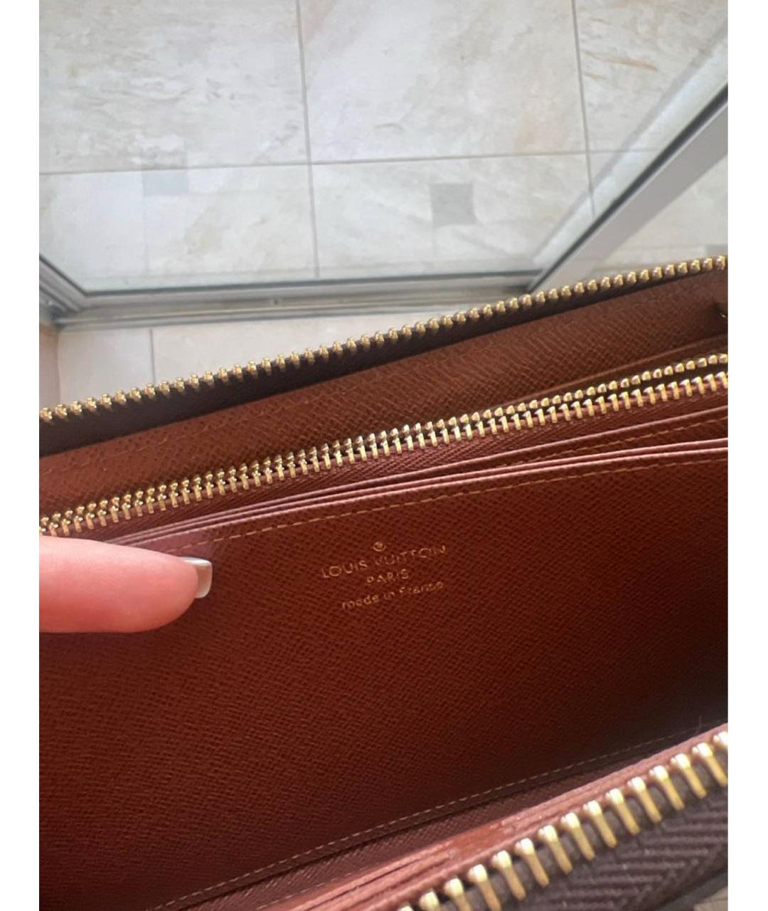 LOUIS VUITTON Коричневый кошелек, фото 4