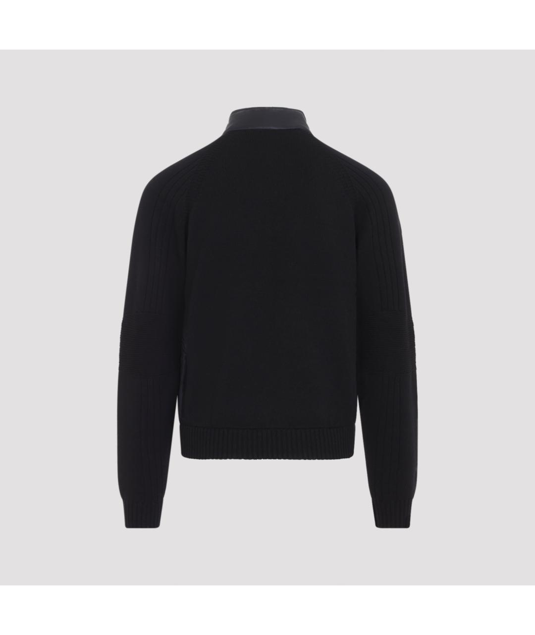 MONCLER GRENOBLE Черная шерстяная куртка, фото 2