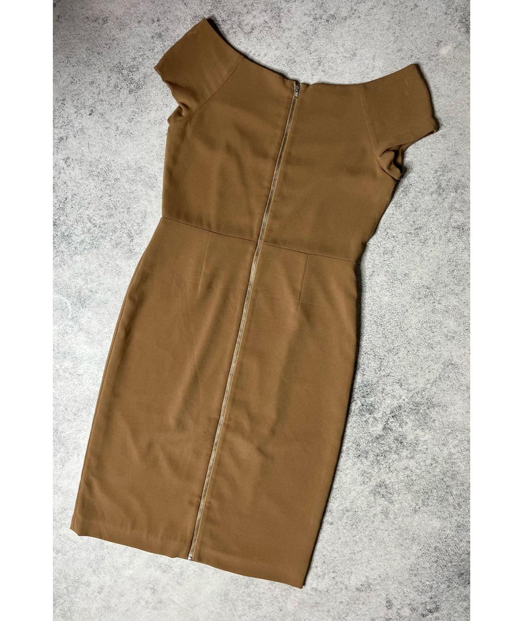 ACNE STUDIOS Коричневое ацетатное платье, фото 3