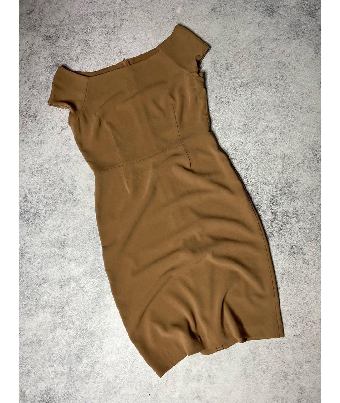 ACNE STUDIOS Коричневое ацетатное платье, фото 2