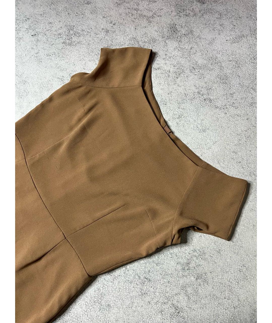 ACNE STUDIOS Коричневое ацетатное платье, фото 4