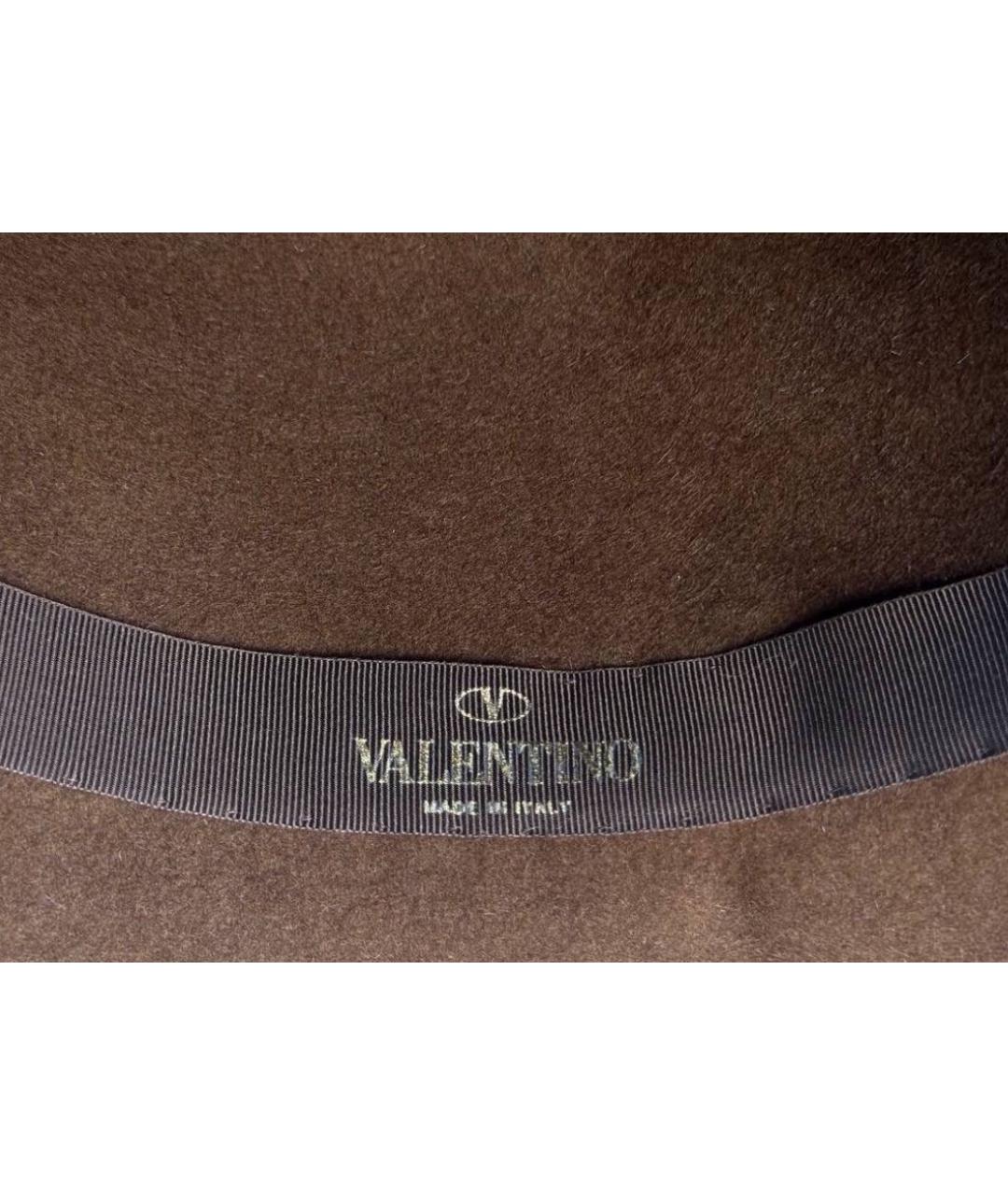 VALENTINO Коричневая шляпа, фото 2