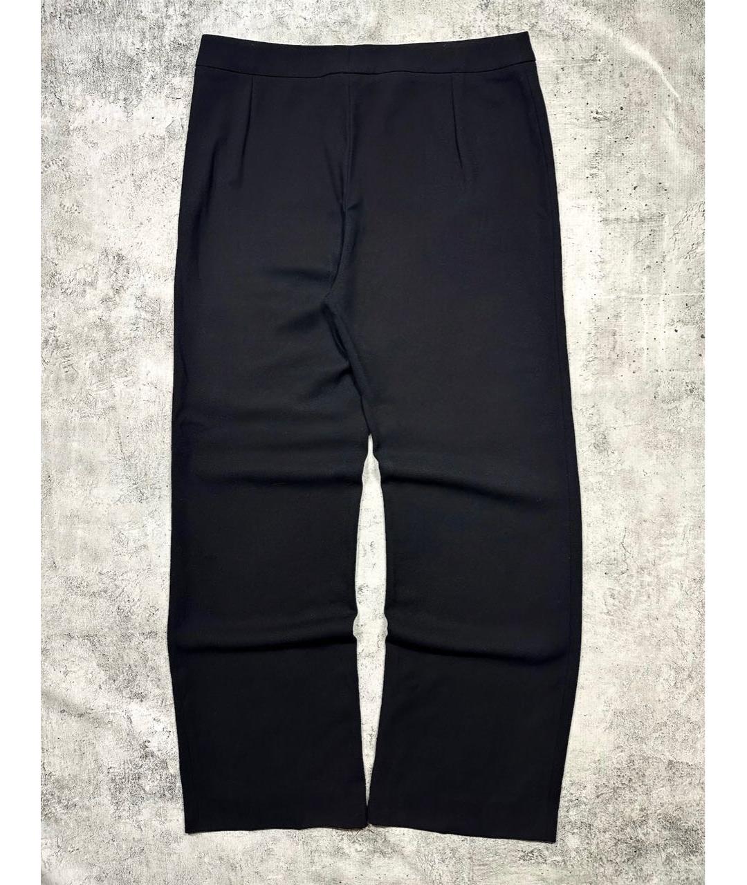 ARMANI COLLEZIONI Черные шерстяные брюки широкие, фото 3