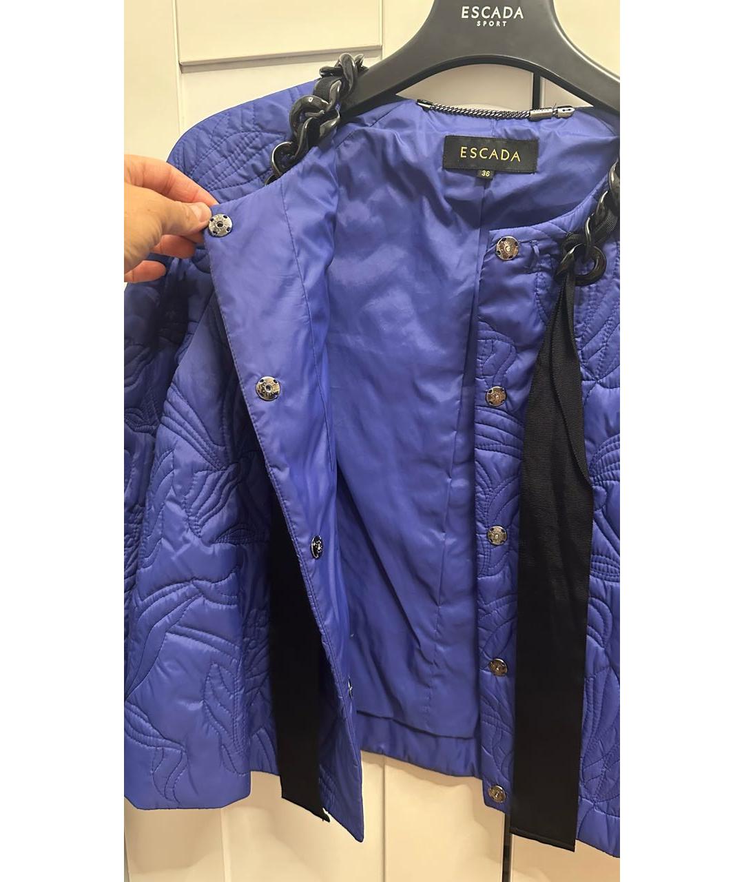 ESCADA Фиолетовая полиамидовая куртка, фото 4