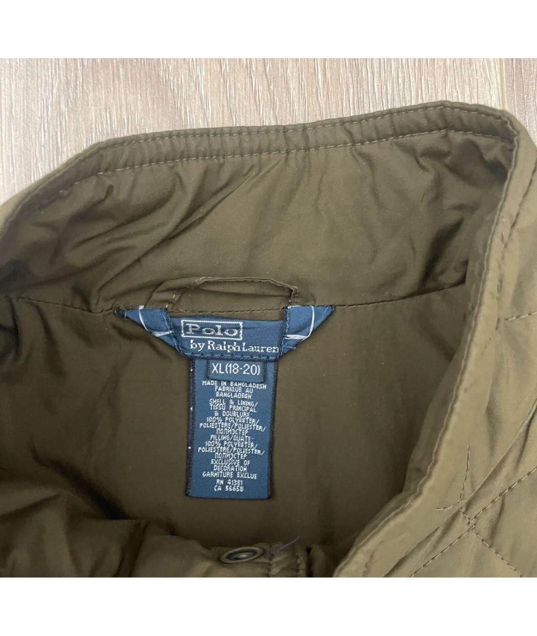 POLO RALPH LAUREN Хаки хлопковая куртка, фото 4