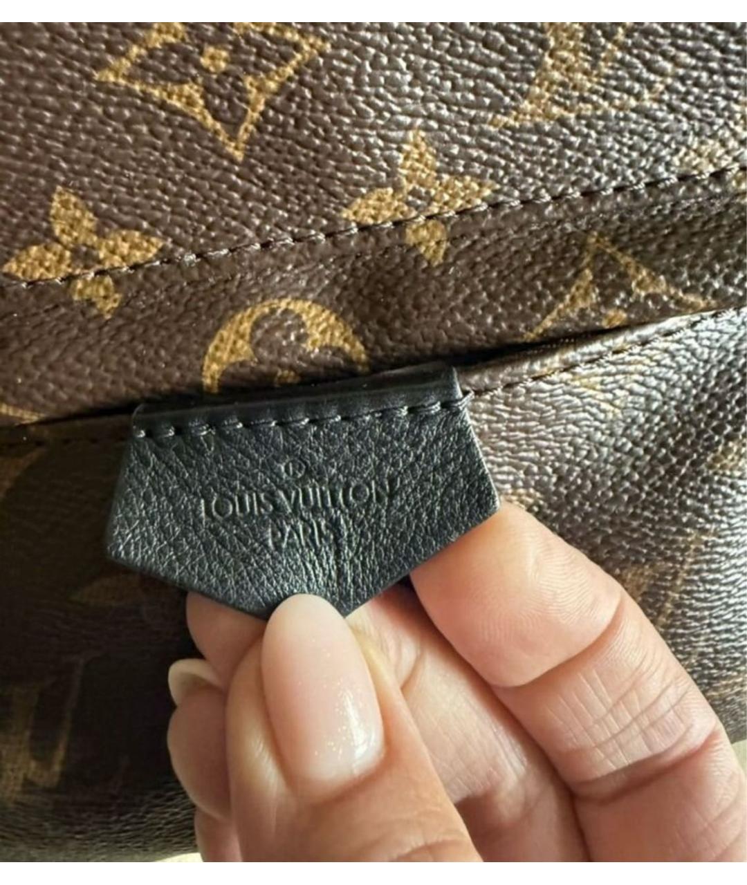 LOUIS VUITTON Коричневый рюкзак из канвы, фото 5
