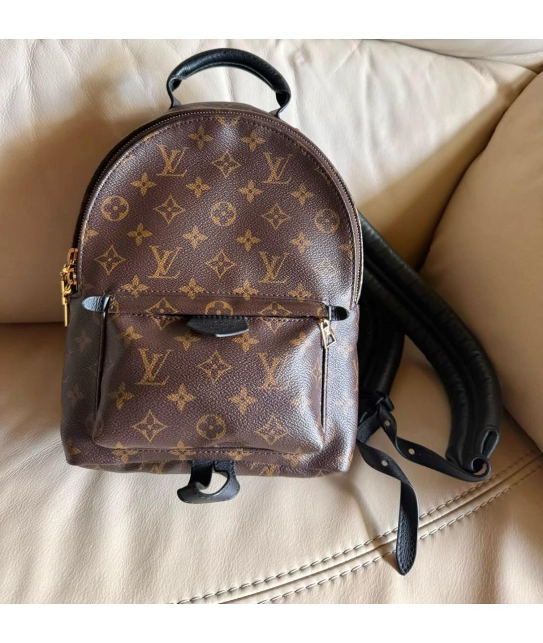 LOUIS VUITTON Коричневый рюкзак из канвы, фото 9
