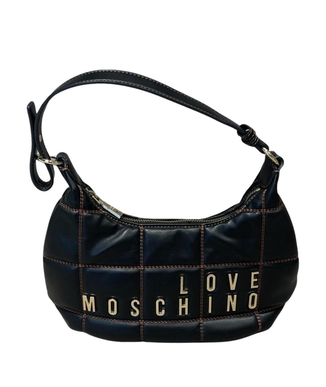 LOVE MOSCHINO Черная сумка с короткими ручками из искусственной кожи, фото 1