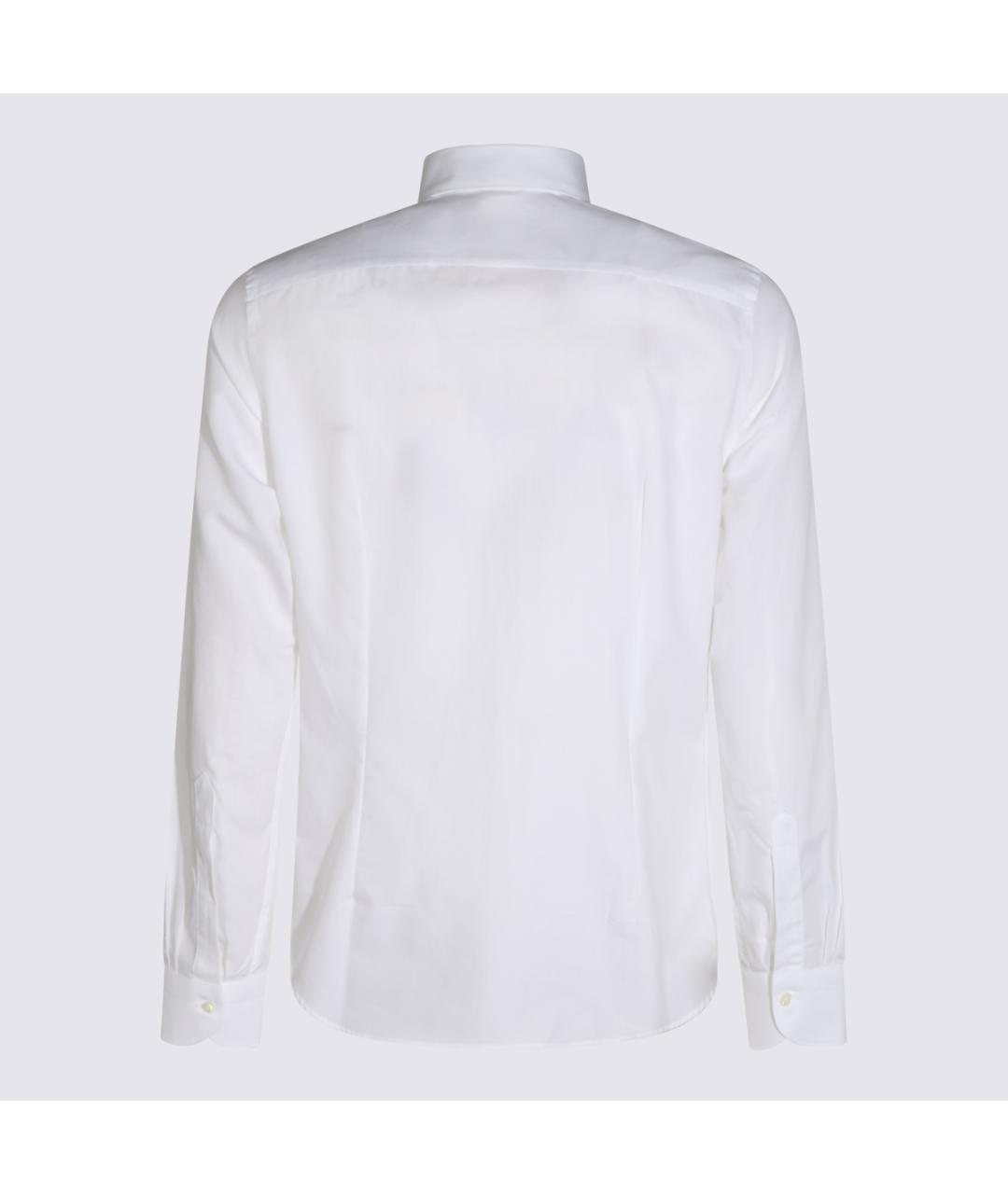 CANALI Белая хлопковая кэжуал рубашка, фото 2