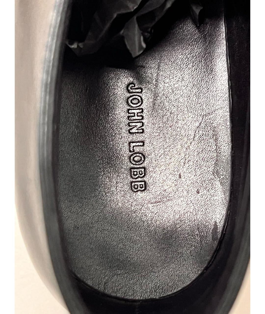 JOHN LOBB Черные кожаные низкие ботинки, фото 5
