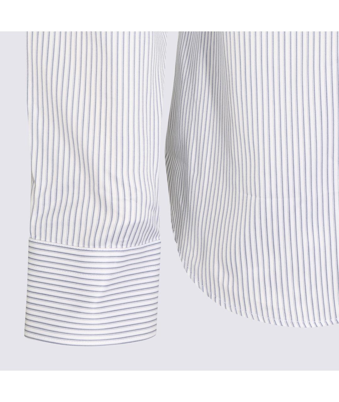 CANALI Белая хлопковая кэжуал рубашка, фото 4