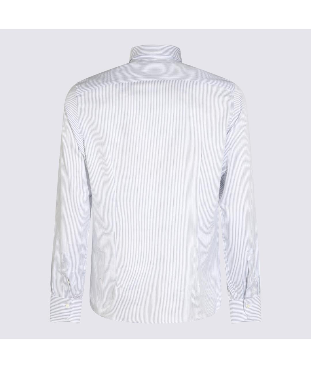 CANALI Белая хлопковая кэжуал рубашка, фото 2