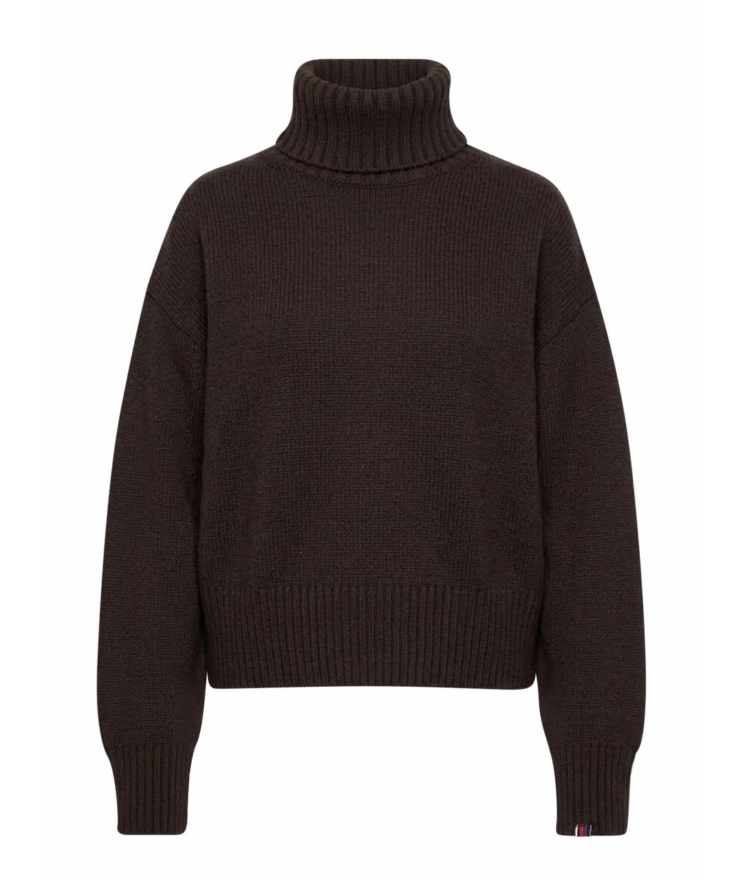 EXTREME CASHMERE Коричневый кашемировый джемпер / свитер, фото 1