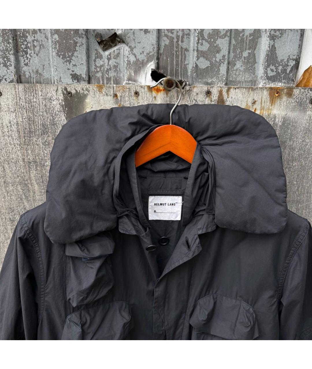 HELMUT LANG Черная хлопковая куртка, фото 4