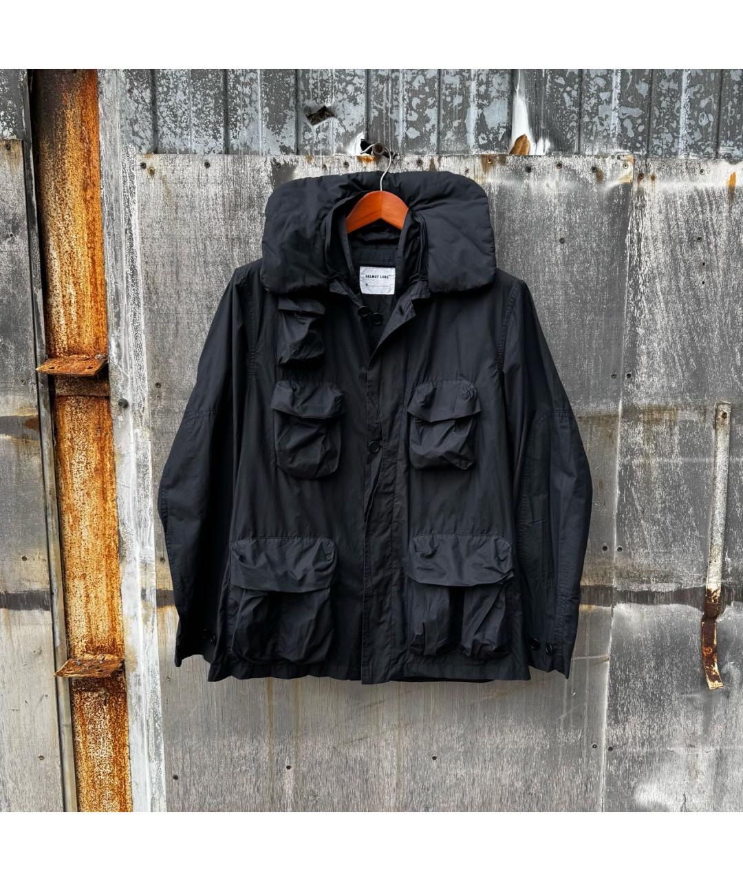 HELMUT LANG Черная хлопковая куртка, фото 9