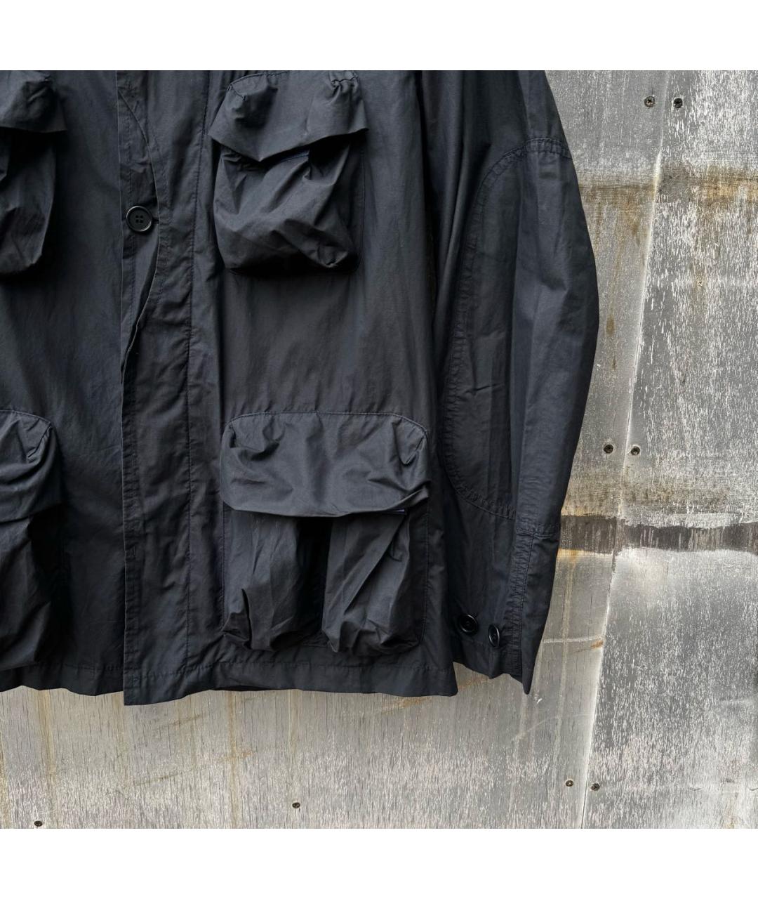 HELMUT LANG Черная хлопковая куртка, фото 5