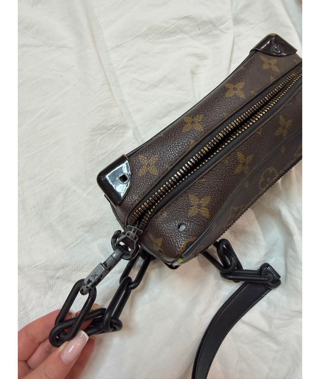 LOUIS VUITTON Коричневая сумка на плечо из канвы, фото 2