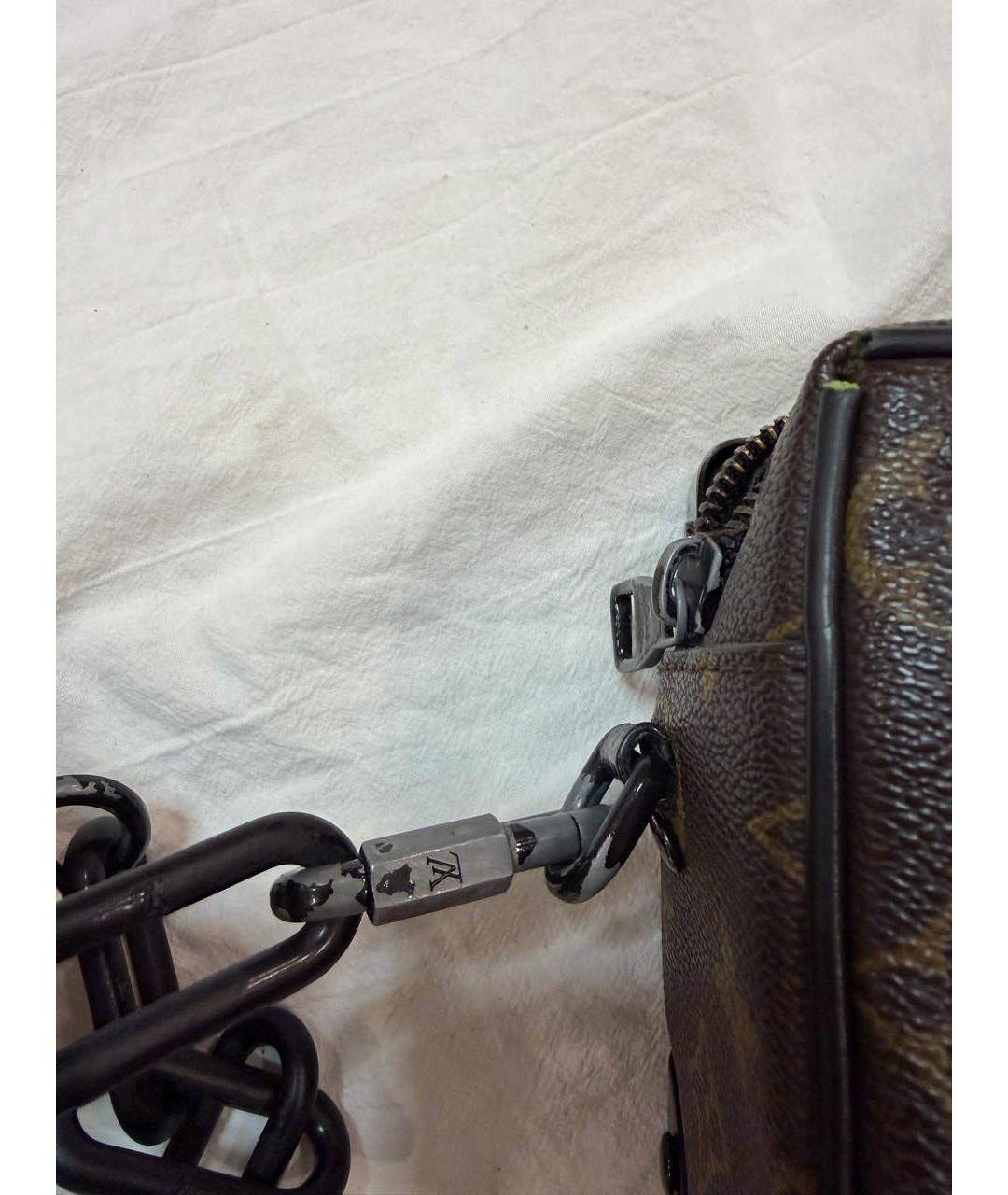 LOUIS VUITTON Коричневая сумка на плечо из канвы, фото 5