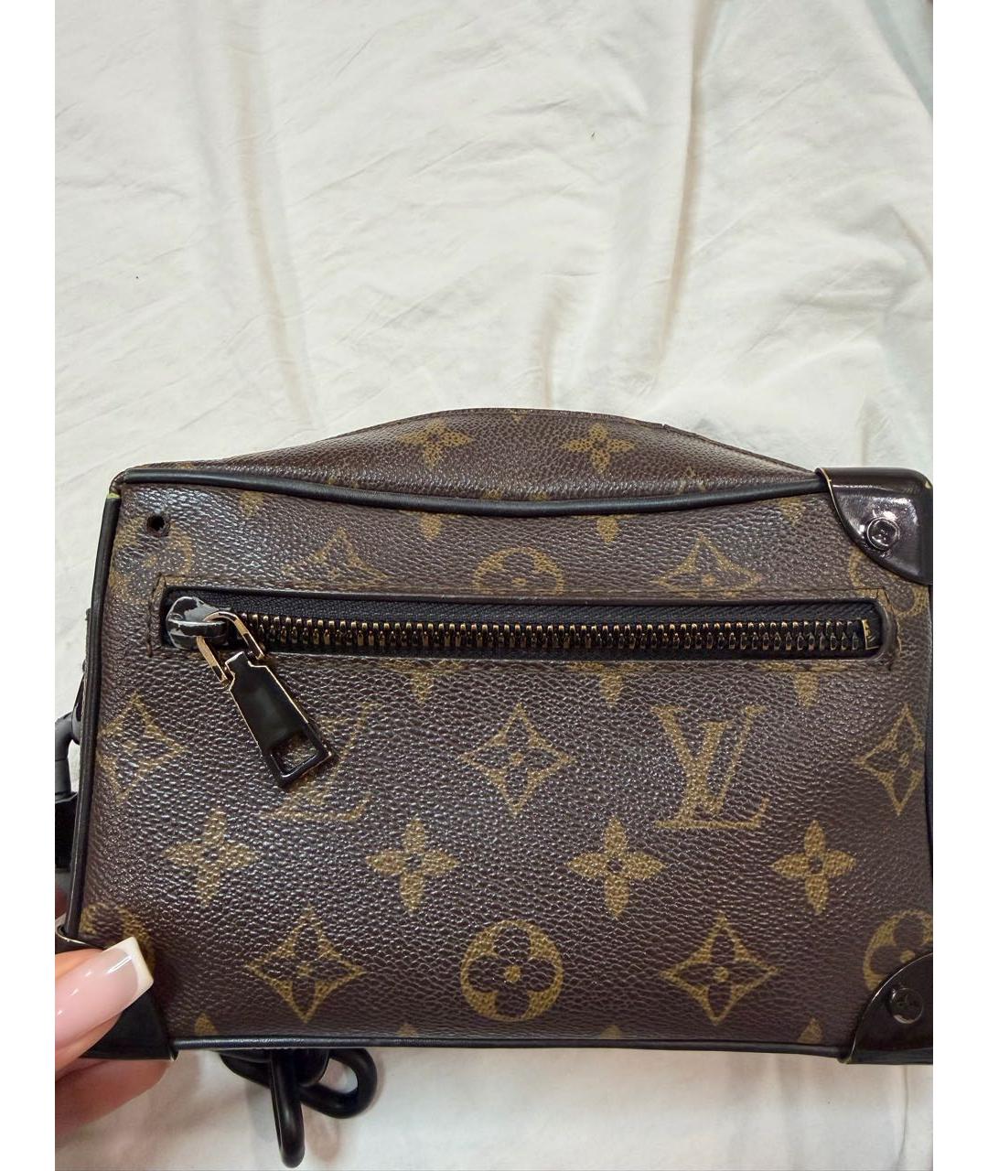 LOUIS VUITTON Коричневая сумка на плечо из канвы, фото 8