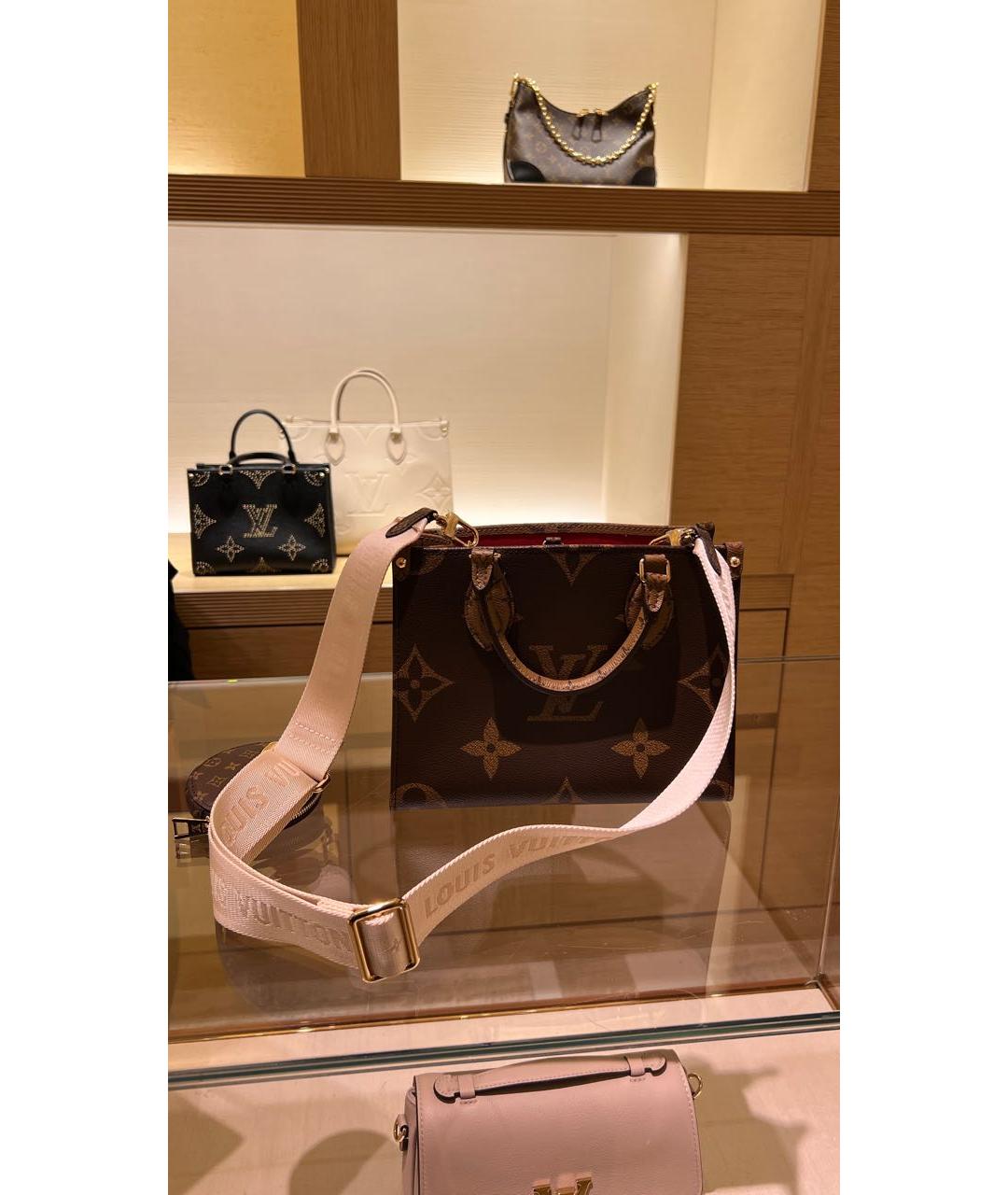 LOUIS VUITTON Коричневая сумка через плечо из канвы, фото 8