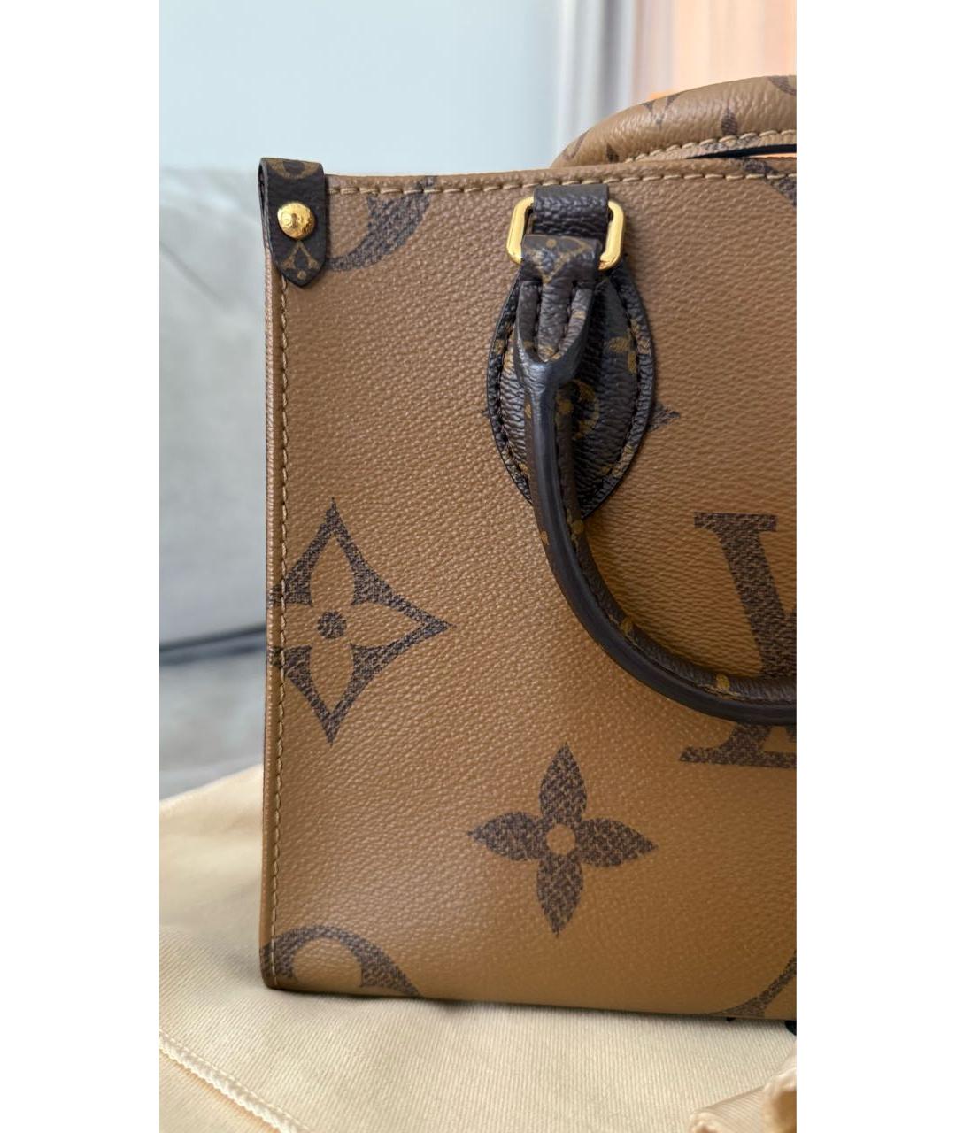 LOUIS VUITTON Коричневая сумка через плечо из канвы, фото 6